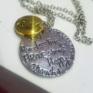 Brave/strong Necklace